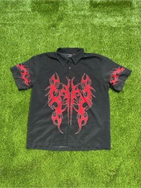 Vintage Y2K Randy River Tribal Button Down Shirt
